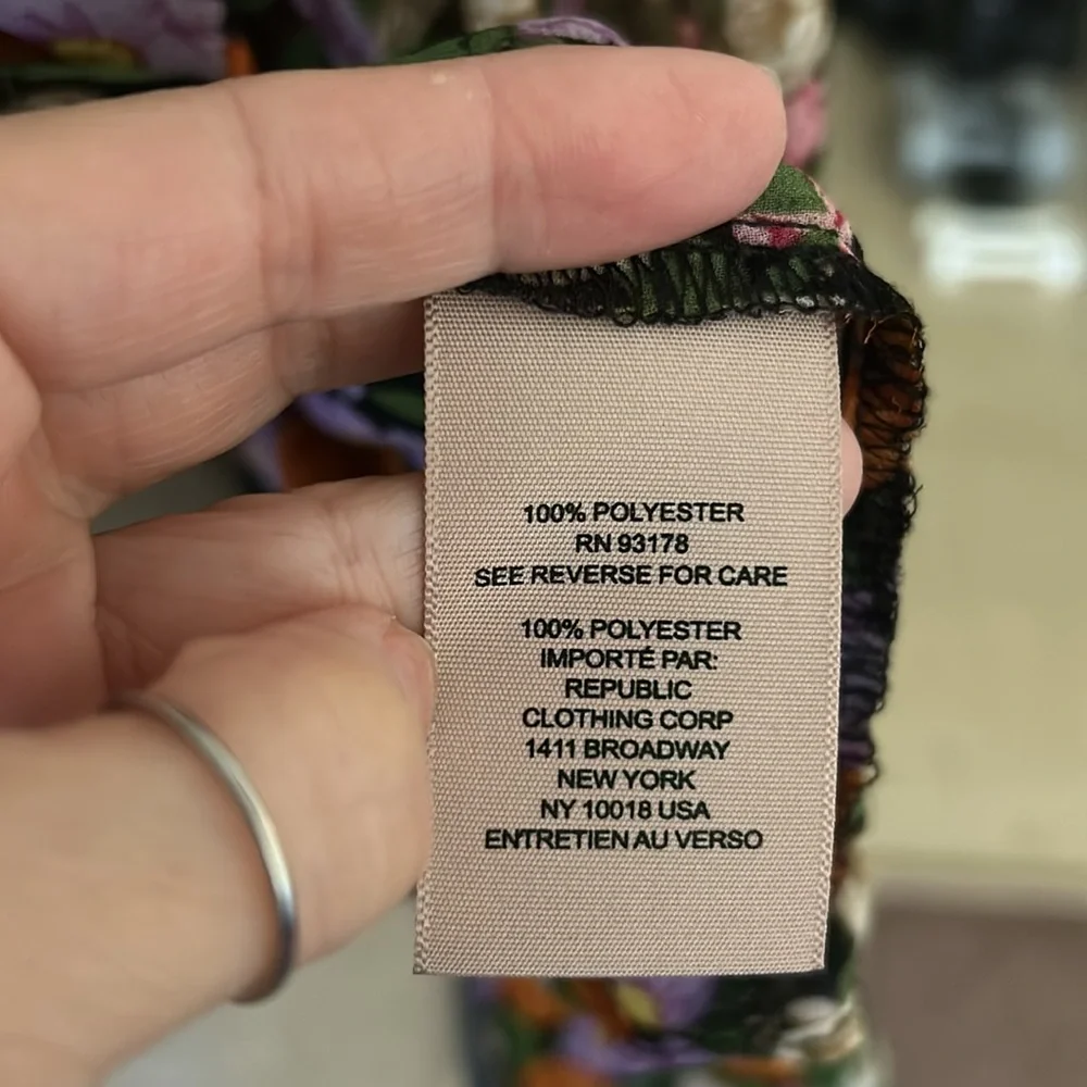 Blouse Long Sleeve Floral Size SP - Picture 6 of 9